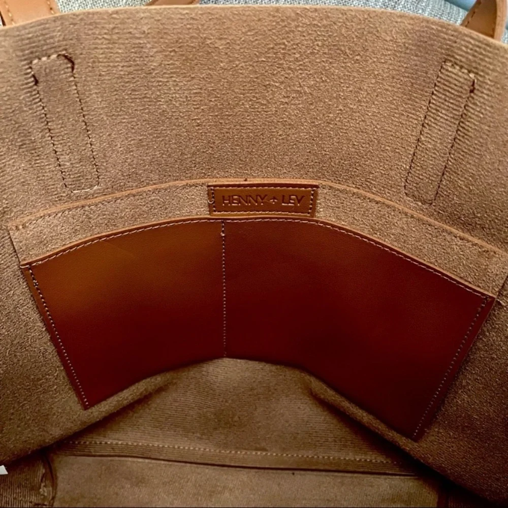 Henny & Lev Vegan Leather Crossbody Tote Bag - NWT - Picture 7 of 10
